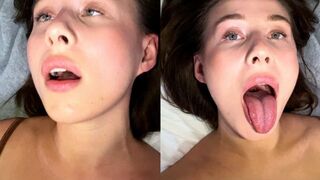Fisting her pussy, this petite beauty nearly peed her eyes out with cum