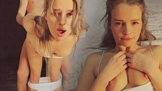 My stepsister is a bad girl who likes to get fucked early in the morning