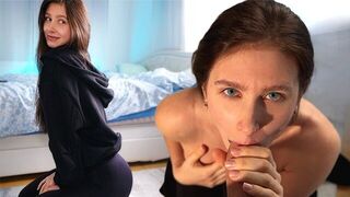 He called the girl to himself after training and treated her to his cock