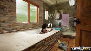 Begin, honey! Everything is ready in the bathroom for you