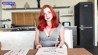 Red-haired teacher forced student to fuck her in a steamy Russian encounter