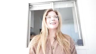 Girl sucks dick under the table and gets a huge load on her face