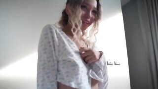 A hot Russian girl got horny and fucks with a young man