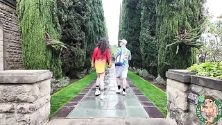 Watched the sights of past times with an Iranian girl