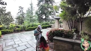 Watched the sights of past times with an Iranian girl
