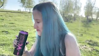 A forest fuck with a hot 18 y.o. Russian beauty