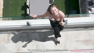 The woman has real fun with her man, this is a delight