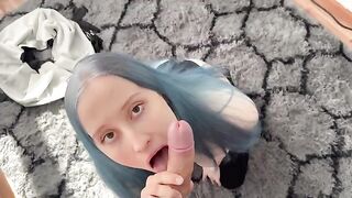 A young girl is willing to do anything to reach orgasm