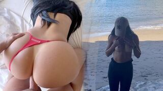 You don't have to look at her face, but you can enjoy Lilly’s perfect booty