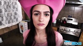 A guy rewarded a girl with his cock for riding him