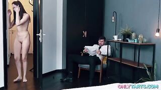 He has it! Lucky guy with a package of sexual underwear