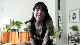 A girl has a vibrator and she uses it in the most intimate way