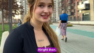 This boy shows his cock to the girl and she fucks with him