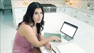 A guy is trying to teach sexology to his girlfriend in a steamy session