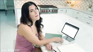 A guy is trying to teach sexology to his girlfriend in a steamy session