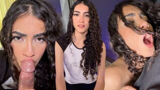 The young Latina has passionate sex and she comes hard