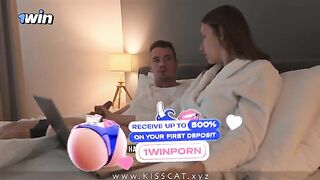 A girl found a guy very stressful, so she decided to fuck him