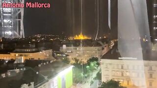 A passionate Ukrainian couple has sex right in the public area