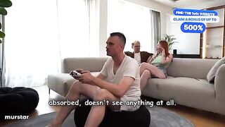 Don't talk, or your stepmom will make you cum in her mouth