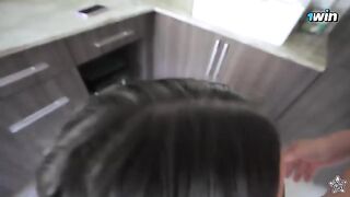 You finish with her without interruption, just like in the best homemade videos