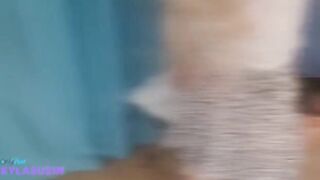 A hot couple has sex right on the chair in doggy style