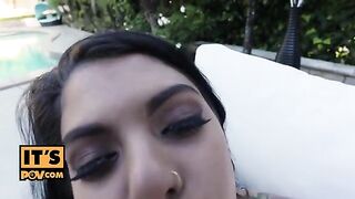 Petite teen Gina Valentina gets her asshole gapped