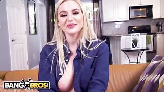 Curvy blonde PAWG Blake Blossom fucked by lucky studio guy
