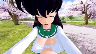 Kagome has hot sex with her partner in this steamy scene