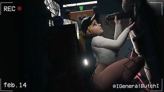 Vanessa was sucking and fucking in the office at Freddy Fazbear Mega Pizzaplex