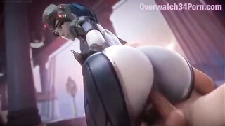 Hot Widowmaker action in 3D, completely safe and sound