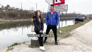 Petite slut Mini Julia gets fucked on the street for cash