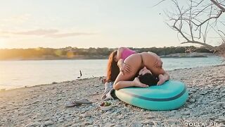 Our way of enjoying a Texas sunset is a bit unconventional