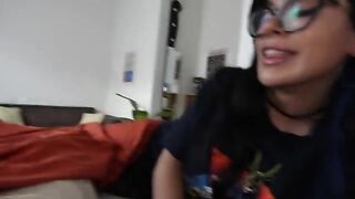 A girl came to her girlfriend for a sleepover, but things heated up