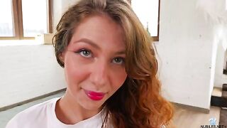 A girl has a hot solo sex and cums alone