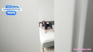 One cock, but a lot of pleasure for this amateur brunette