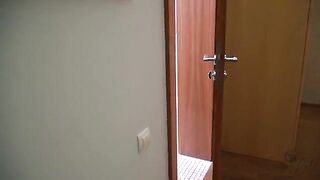 The baby caught a big dick of her stepfather in the mouth