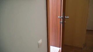 The baby caught a big dick of her stepfather in the mouth
