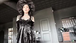 Sexy brunette with sexy legs gives an unforgettable pleasure