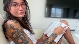 The guy studies how to have sex in different poses with hot Latina Charlotte Mae, who is always eager to learn and open to new experiences, much like the passionate 18-year-olds featured in real-life content with their boyfriends, who share their raw and 