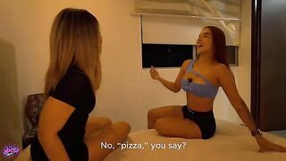 The girl came to her girlfriend to have a good time with her