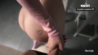 The guy made the girl cum, and then she squirted