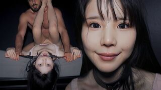 Cute girl likes to be fucked hard and loud, matching her intense persona