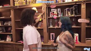 A man fucks his favourite client in the sex shop