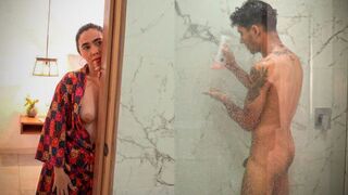 A hot shower session with my gorgeous stepmom is a dream