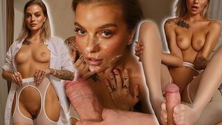 A footjob, blowjobs and hardcore fucking with a sexy nurse