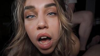 Babe went from orgasm to a trembling mess