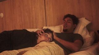 The lazy guy barely fucked, but the girl made a deep blowjob