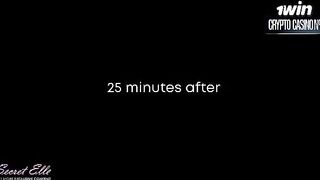 The beginning of a date with a massage from a sexy blondie