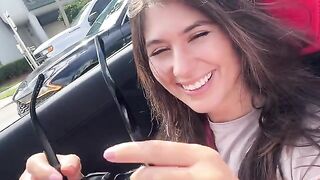 A petite girl on her first adventure with her boyfriend