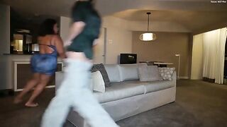 A fat black ass is being slapped and squeezed in this hot video